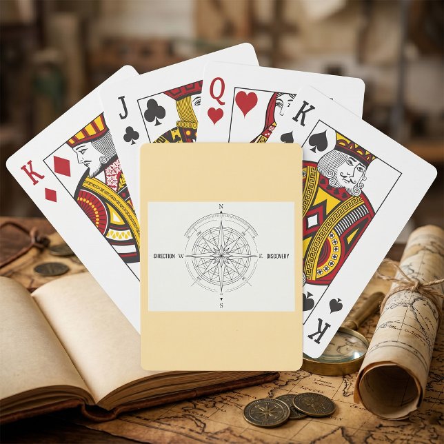 Direction Discovery Nautical Compass Rose  Playing Cards (Creator Uploaded)