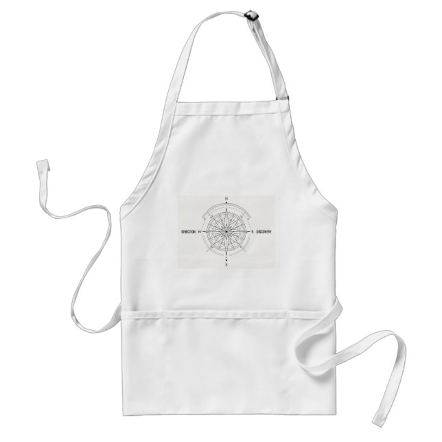 Direction Discovery Nautical Compass Rose  Standard Apron (Front)