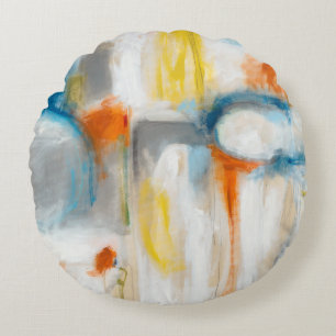 Direction I Round Pillow