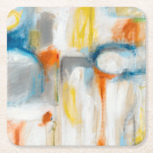 Direction I Square Paper Coaster