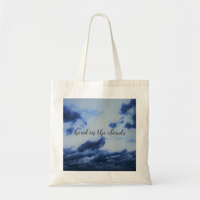Direction le sac fourre-tout du shopping aux nuage (Devant)