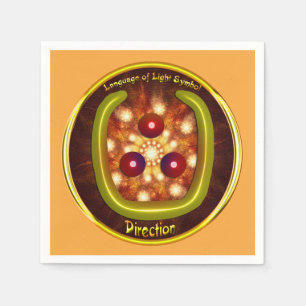 Direction Symbol Art Napkin