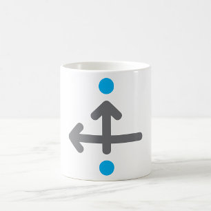 Directional Arrow Modern Minimalist Geometric  Coffee Mug