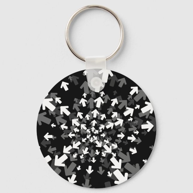 Directions Abstract Keychain (Front)