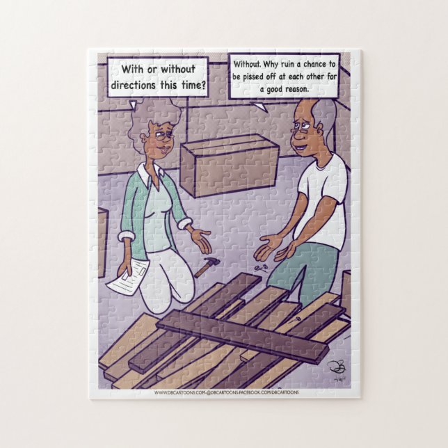 Directions Cartoon Jigsaw Puzzle (Vertical)