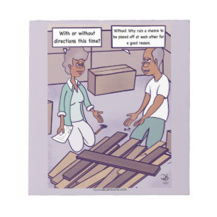Directions Cartoon Notepad