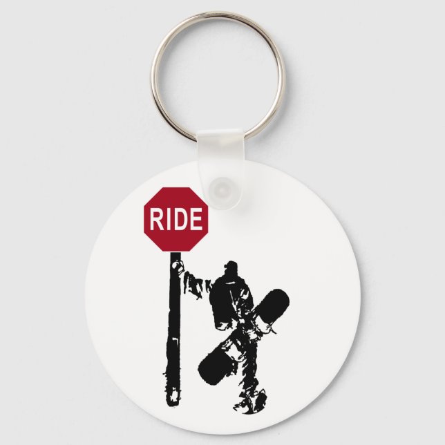 directions... ride? keychain (Front)