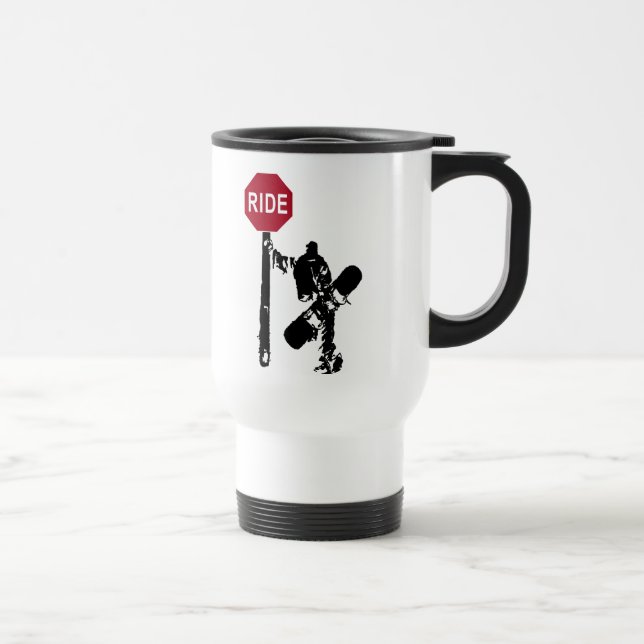 directions... ride? travel mug (Right)
