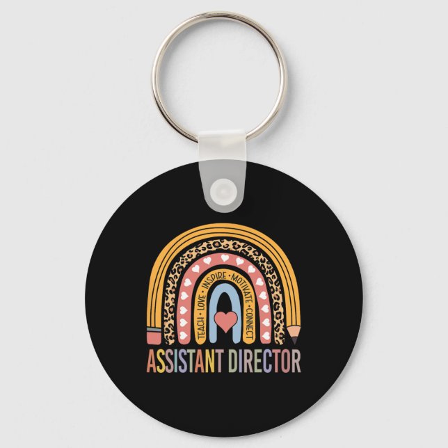 Director 100th Day Of School Assistant Manager  Keychain (Front)