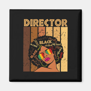 Director Afro African American Women Black History Magnet