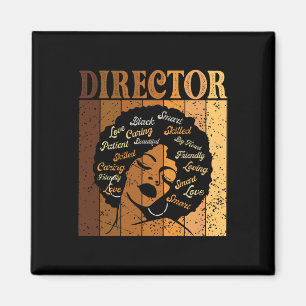 Director Afro African American Women Black History Magnet