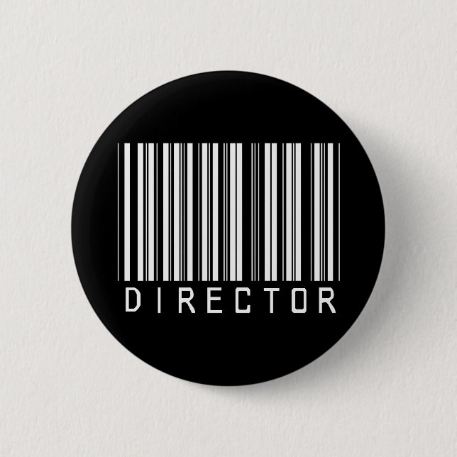 Director Bar Code 2 Inch Round Button (Front)