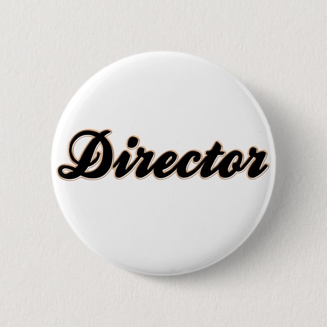 Director Baseball Style 2 Inch Round Button (Front)