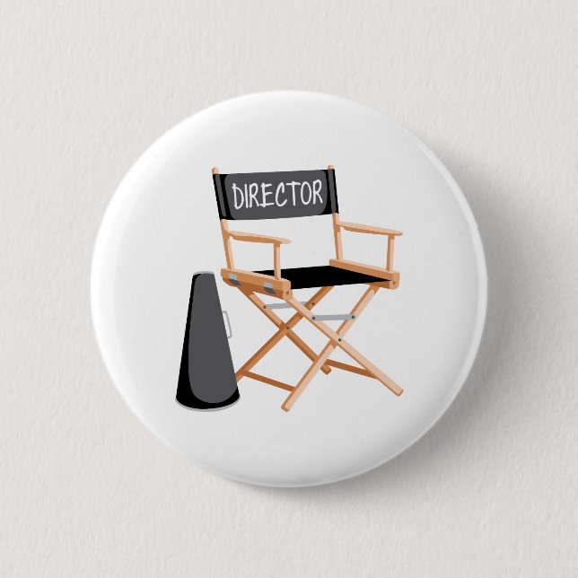 Director Chair 2 Inch Round Button (Front)