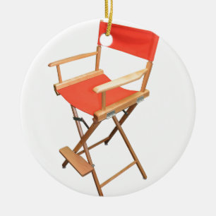 Director Chair Ceramic Ornament