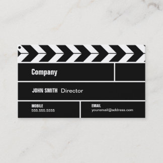 Director Clapperboard Film Movie Business Card