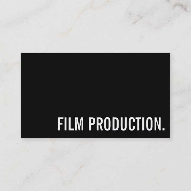 Director Clapperboard Film Movies Producer Act Business Card (Front)