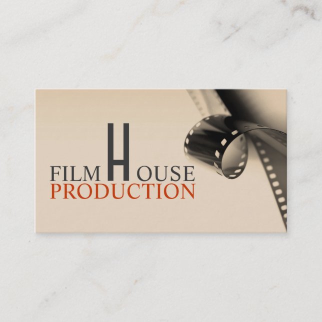 Director Film Movies Producer Production Business Card (Front)