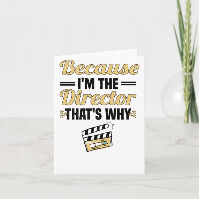 Director Filmmaker Feature Film Film Card (Front)