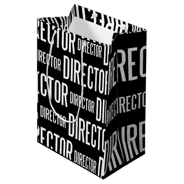 Director matte gift bag (medium) (Front Angled)