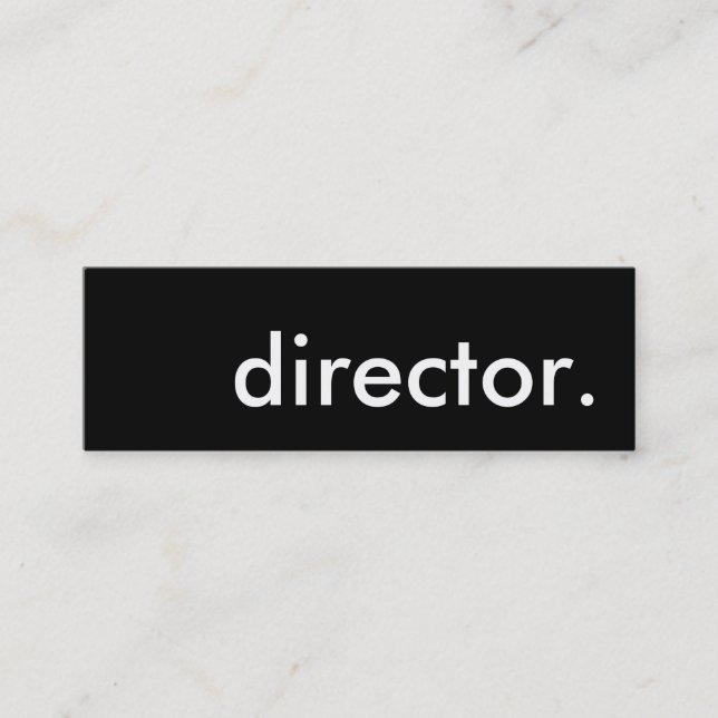 director. mini business card (Front)