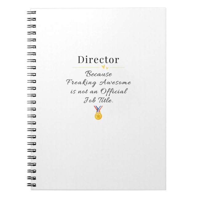 Director Notebook (Front)