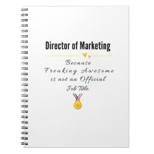 Director of Marketing Notebook