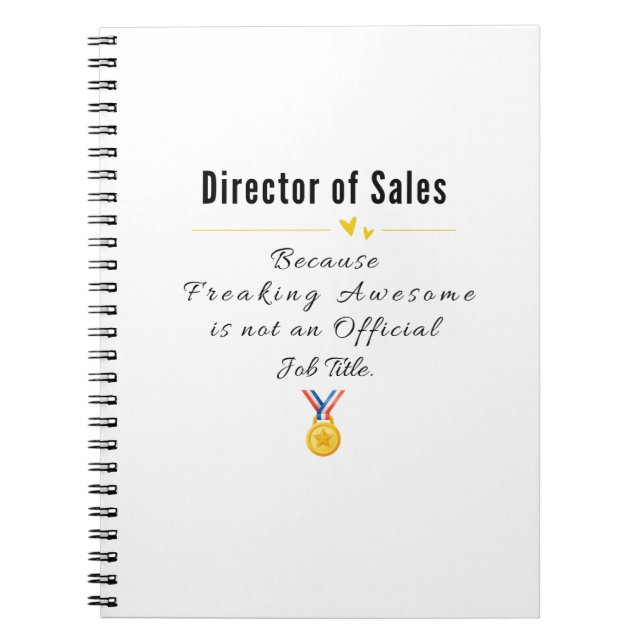 Director of Sales Notebook (Front)