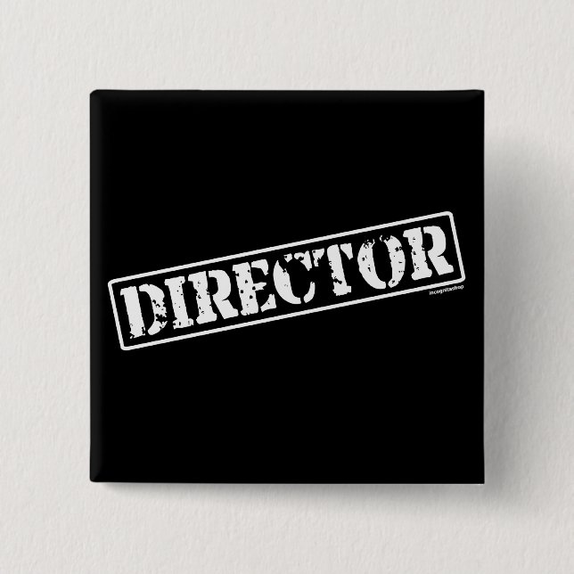 Director Stamp 2 Inch Square Button (Front)