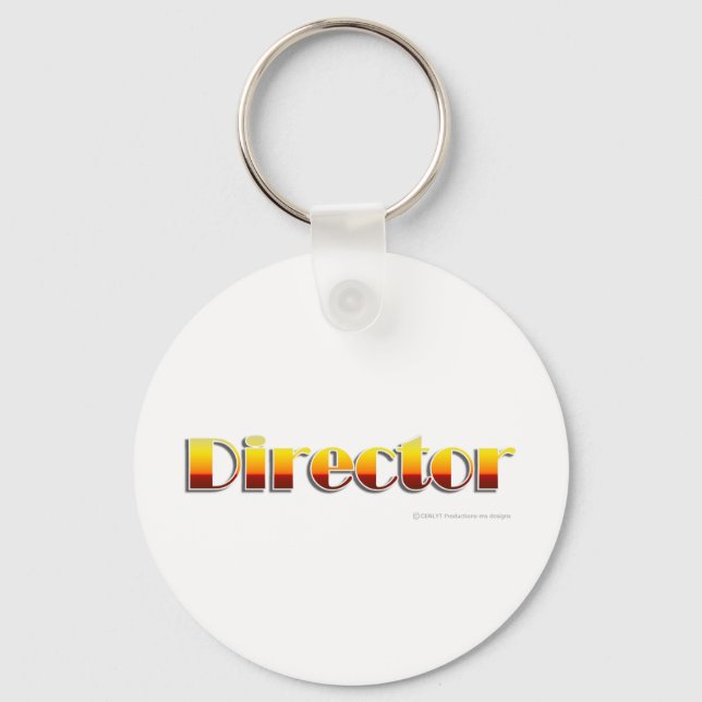 Director (Text Only) Keychain (Front)