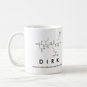 Dirk peptide name mug