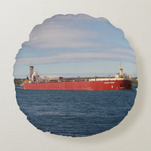 Dirk S. VanEnkevort & Michigan Trader coussin rond
