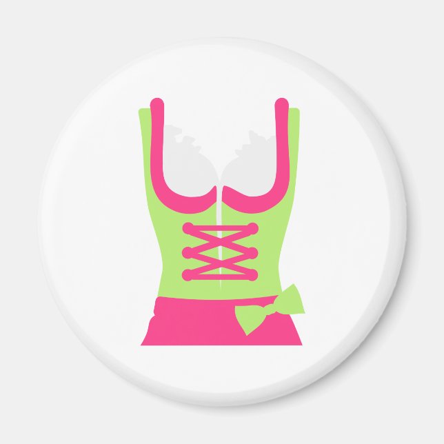 Dirndl dress Oktoberfest Wiesn Magnet (Front)