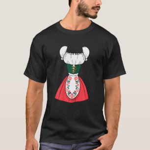 Dirndl Oktoberfest Costume Halloween Pretzel T-Shirt