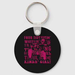 Dirt ATV Driver Quad Offroad Extreme Sports Gift Keychain