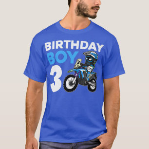 Dirt Bike Birthday Party Motocross 3rd Gift 3 Year T-Shirt