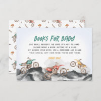 Dirt Bike Books For Baby invitation insert