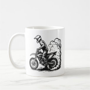 Dirt Bike Burnout Coffee Mug