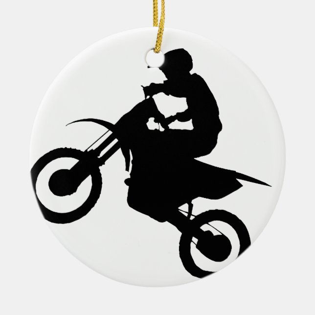DIRT BIKE CERAMIC ORNAMENT (Front)