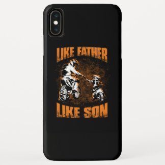 Dirt Bike Dad FD Black iPhone XS Max Case