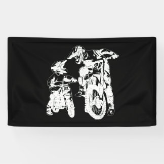 Dirt Bike Dad Motocross Motorcycle Biker Father Banner