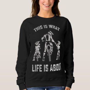 Dirt Bike Dad Motocross Motorcycle Fmx Biker Fathe Sweatshirt