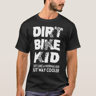 Dirt Bike Kid  Motocross Riding Boys Racing T-Shirt