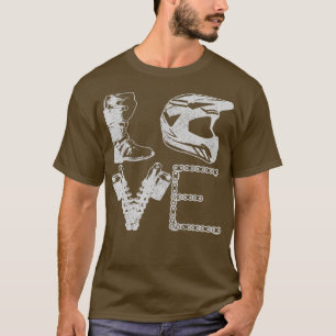 Dirt Bike LOVE Motocross MX Enduro Biker Gift  T-Shirt