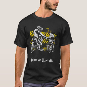 Dirt Bike Men Women Boy Girls Motocross Biking Plu T-Shirt