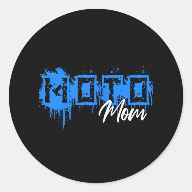 Dirt Bike Moto Mom s Motocross Classic Round Sticker (Front)