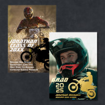 Dirt Bike Motocross 2 Photo Modern Graduation