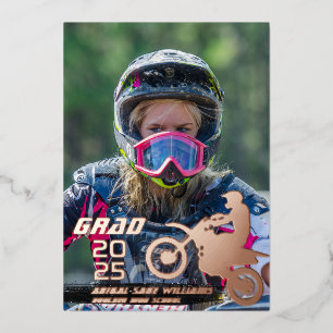 Dirt Bike Motocross 2 Photo Modern Graduation