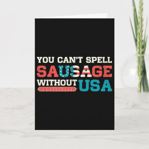 Dirt Bike Motocross Biker American Flag 4th Of Jul Card