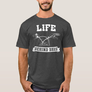 Dirt Bike Motocross MX Rider Behind Bars Off Road  T-Shirt